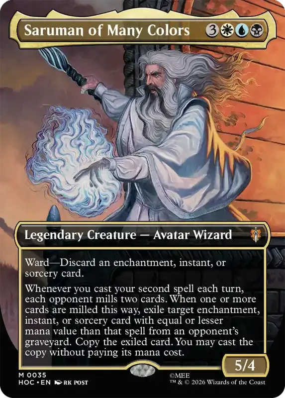 MTG Hobbit Set List - Saruman of Many Colors