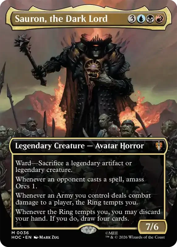 MTG Hobbit Set List - Sauron, the Dark Lord