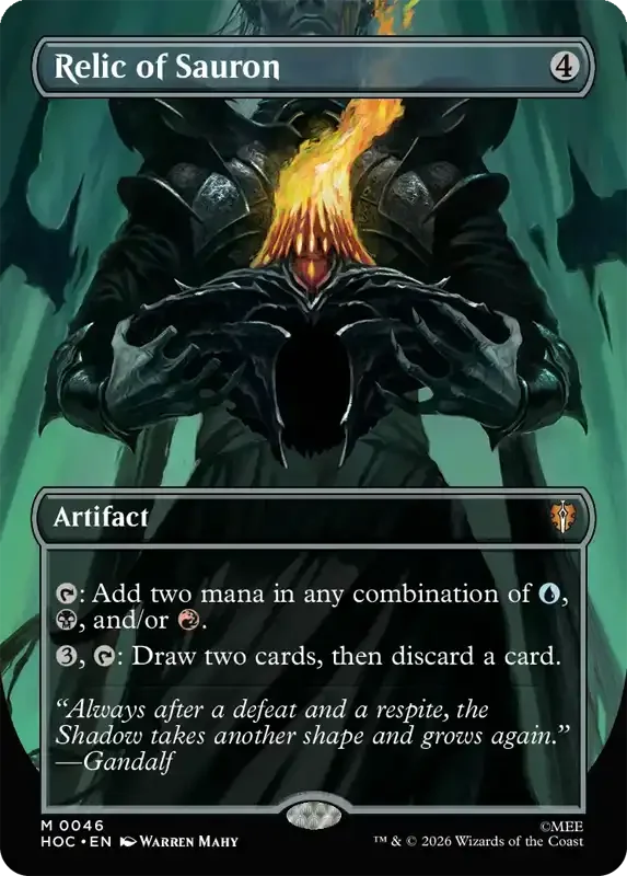 MTG Hobbit Set List - Relic of Sauron