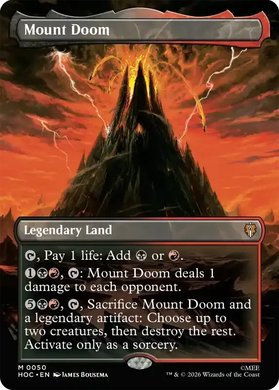 MTG Hobbit Set List - Mount Doom
