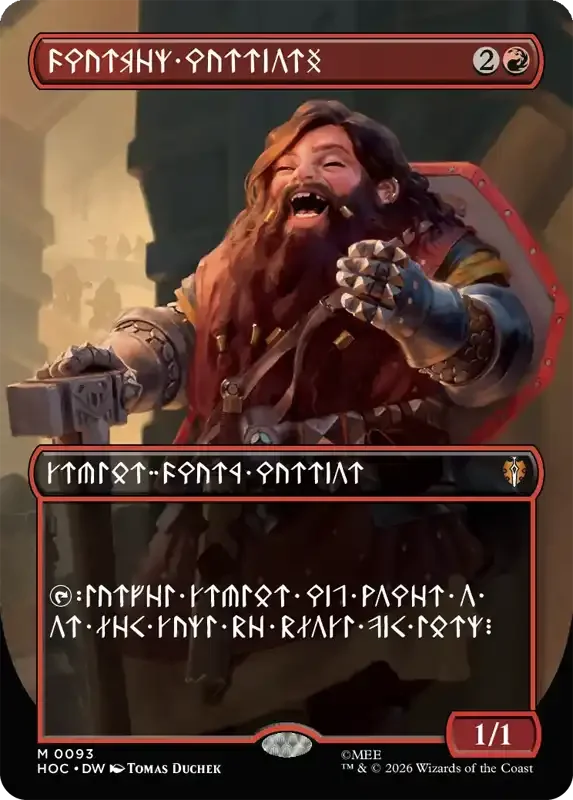 MTG Hobbit Set List - Dwarven Warriors