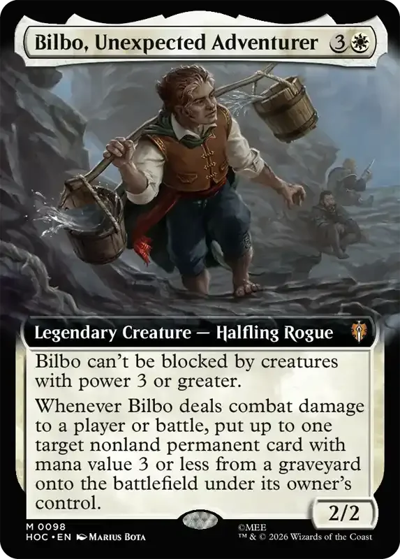 MTG Hobbit Set List - Bilbo, Unexpected Adventurer