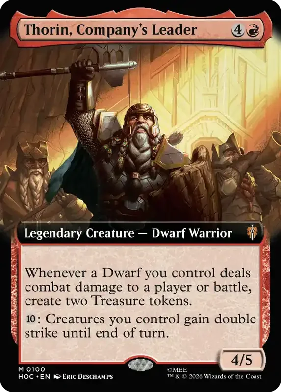 MTG Hobbit Set List - Thorin, Company's Leader