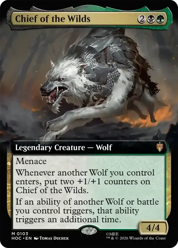 MTG Hobbit Set List - Chief of the Wilds