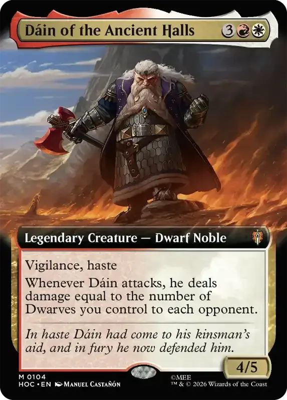 MTG Hobbit Set List - Dáin of the Ancient Halls