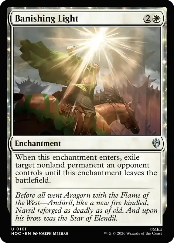 MTG Hobbit Set List - Banishing Light