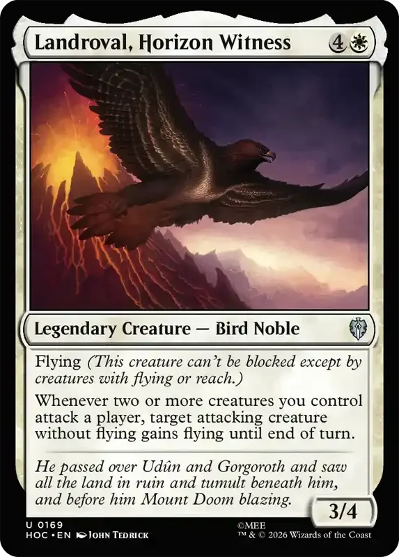 MTG Hobbit Set List - Landroval, Horizon Witness