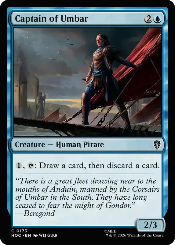 MTG Hobbit Set List - Captain of Umbar