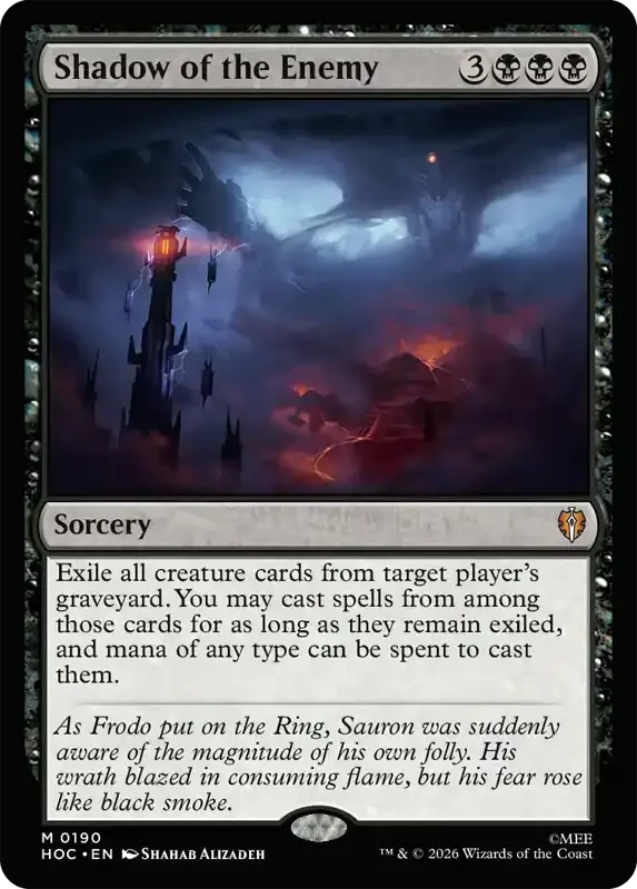MTG Hobbit Set List - Shadow of the Enemy
