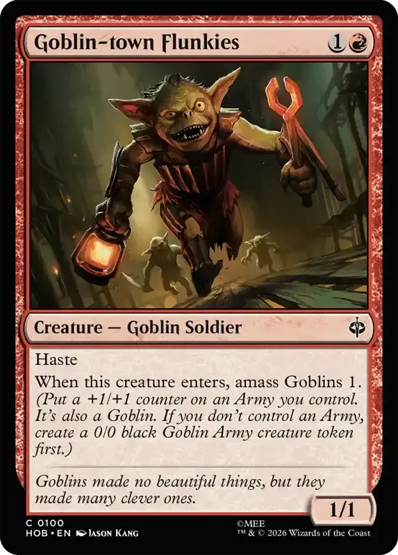 MTG Hobbit Set List - Goblin-town Flunkies