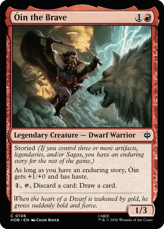 MTG Hobbit Set List - Óin the Brave