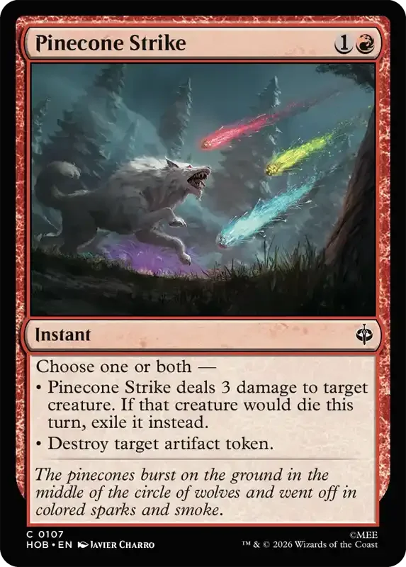 MTG Hobbit Set List - Pinecone Strike