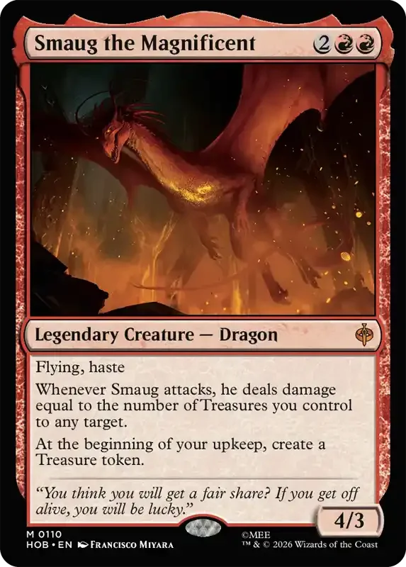 MTG Hobbit Set List - Smaug the Magnificent