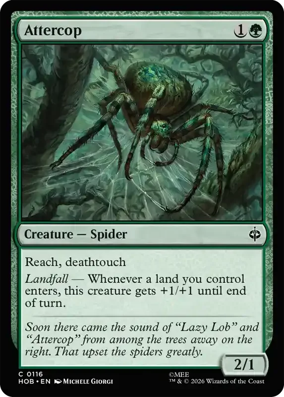 MTG Hobbit Set List - Attercop