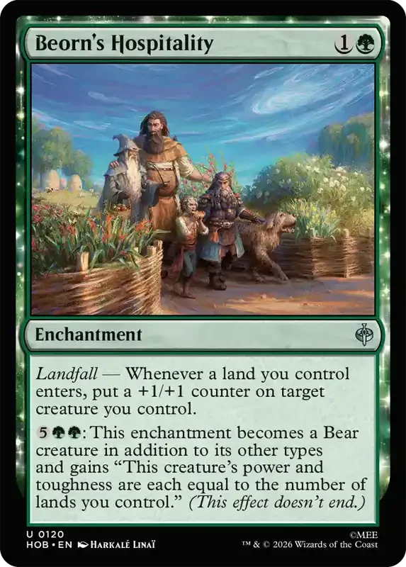 MTG Hobbit Set List - Beorn's Hospitality