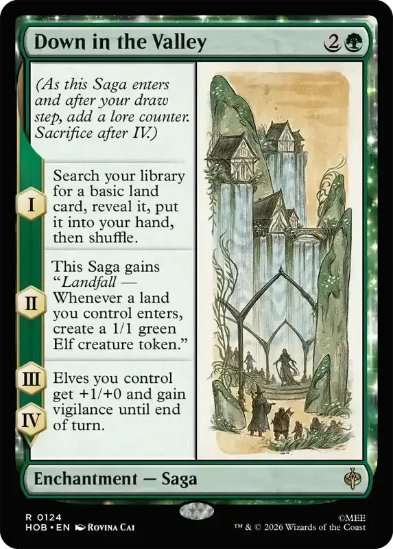 MTG Hobbit Set List - Down in the Valley