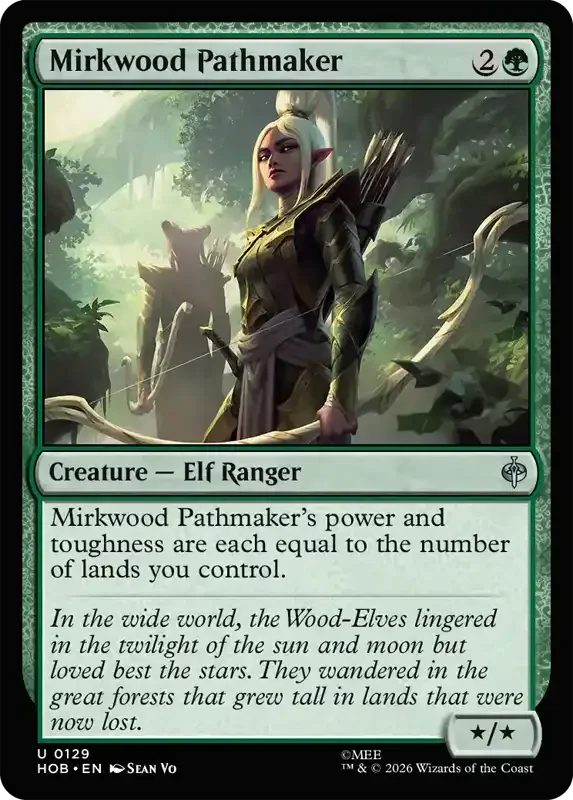 MTG Hobbit Set List - Mirkwood Pathmaker