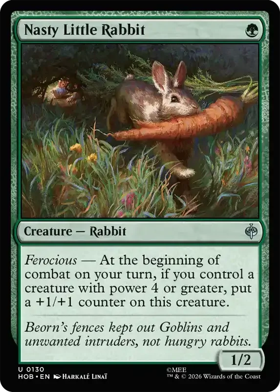 MTG Hobbit Set List - Nasty Little Rabbit