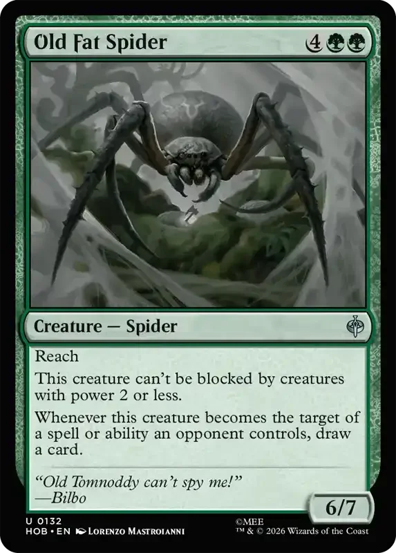 MTG Hobbit Set List - Old Fat Spider