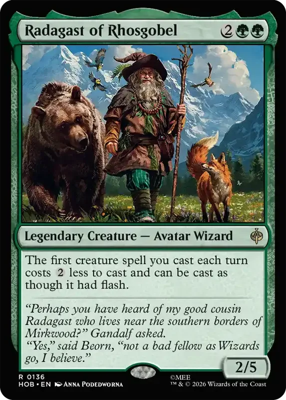 MTG Hobbit Set List - Radagast of Rhosgobel