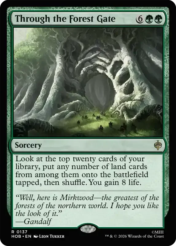 MTG Hobbit Set List - Through the Forest Gate
