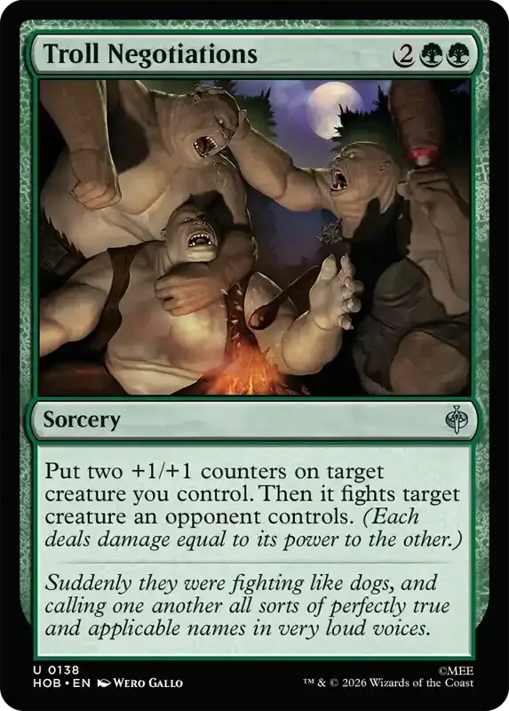 MTG Hobbit Set List - Troll Negotiations