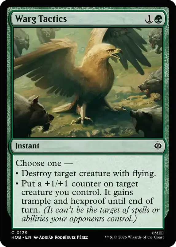 MTG Hobbit Set List - Warg Tactics