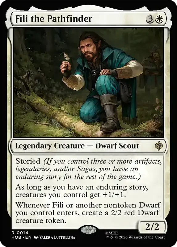 MTG Hobbit Set List - Fíli the Pathfinder