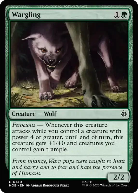 MTG Hobbit Set List - Wargling