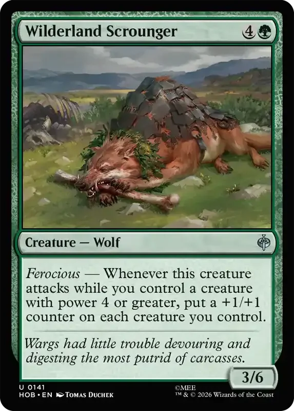 MTG Hobbit Set List - Wilderland Scrounger