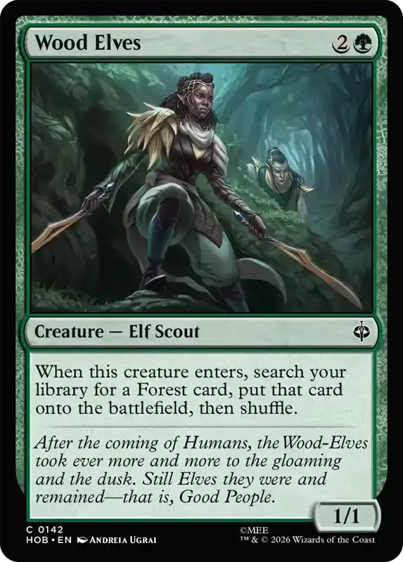 MTG Hobbit Set List - Wood Elves