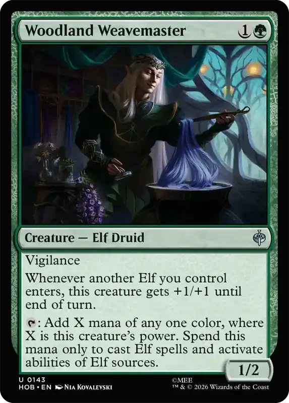 MTG Hobbit Set List - Woodland Weavemaster