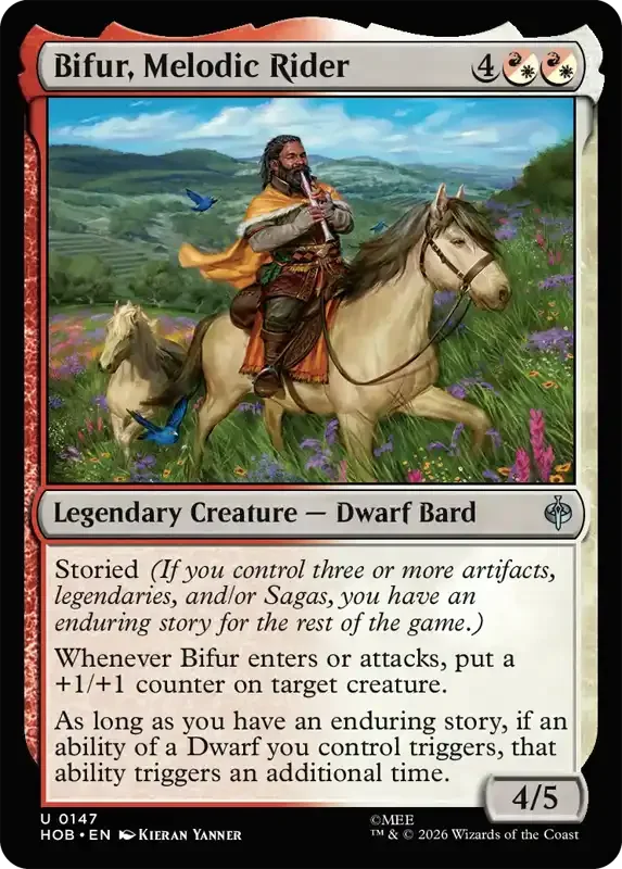 MTG Hobbit Set List - Bifur, Melodic Rider