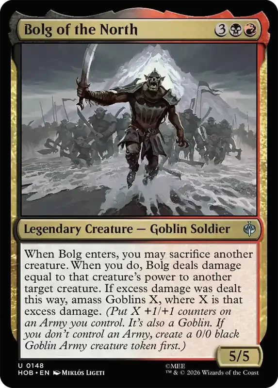 MTG Hobbit Set List - Bolg of the North