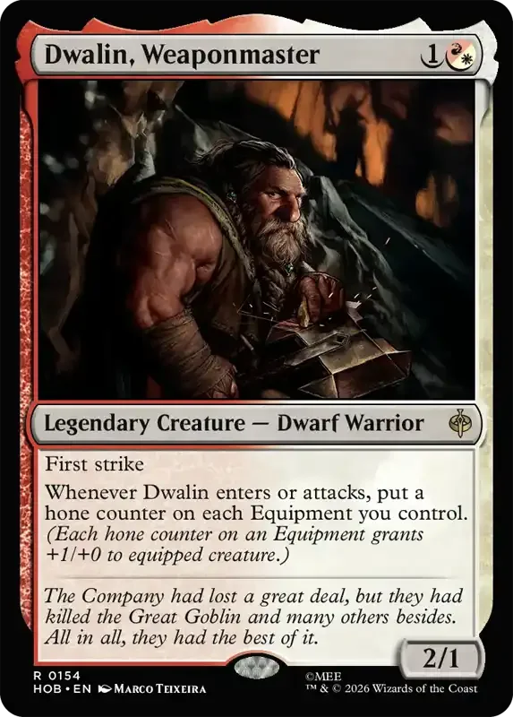 MTG Hobbit Set List - Dwalin, Weaponmaster