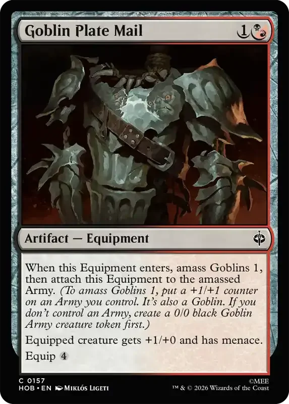 MTG Hobbit Set List - Goblin Plate Mail