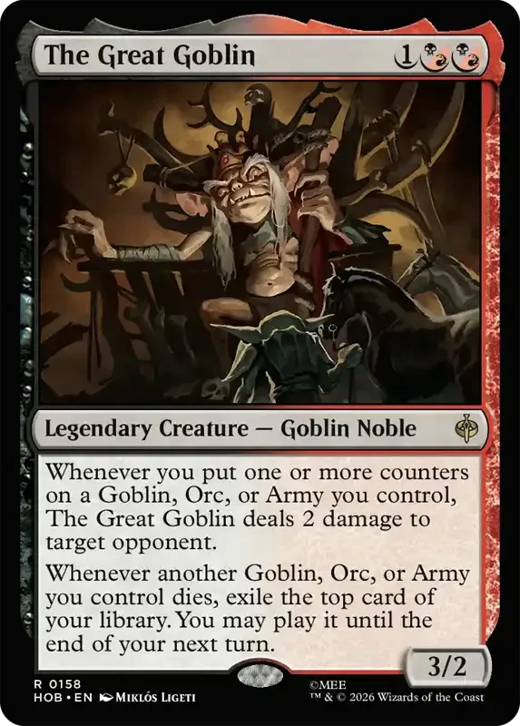 MTG Hobbit Set List - The Great Goblin