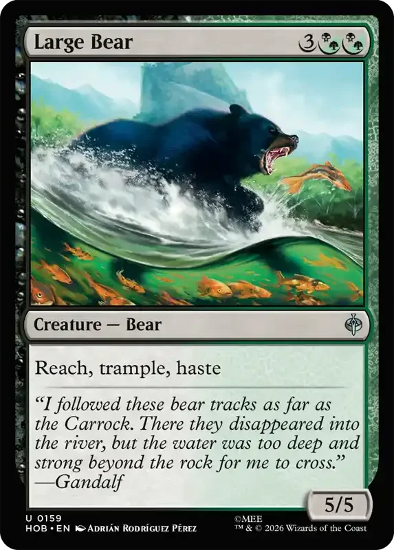 MTG Hobbit Set List - Large Bear