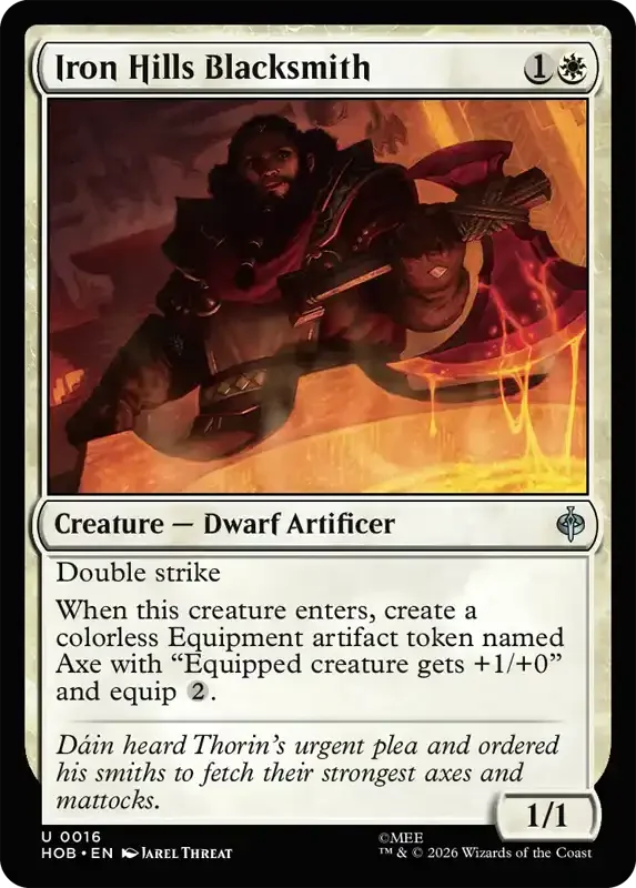 MTG Hobbit Set List - Iron Hills Blacksmith