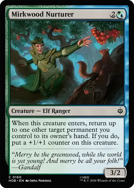 MTG Hobbit Set List - Mirkwood Nurturer
