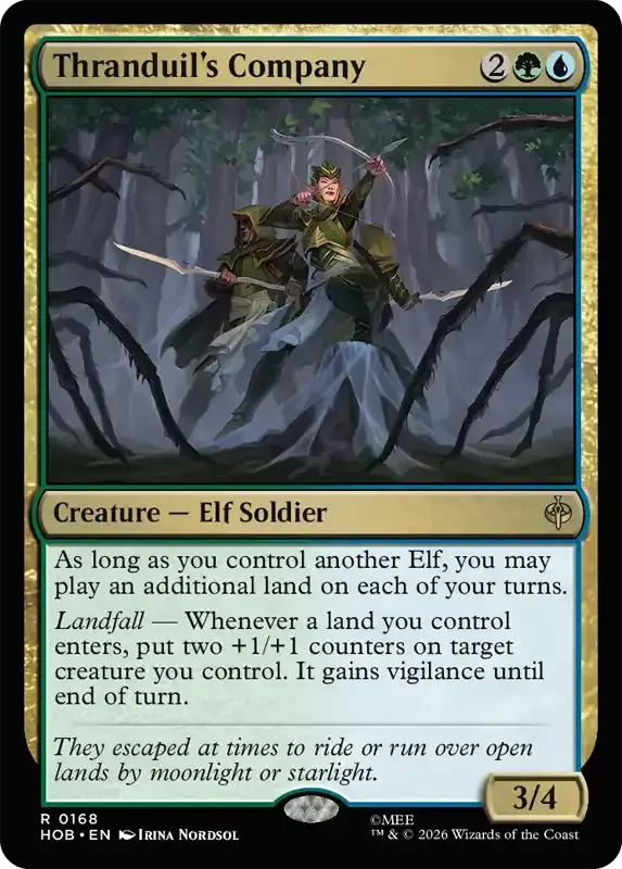 MTG Hobbit Set List - Thranduil's Company