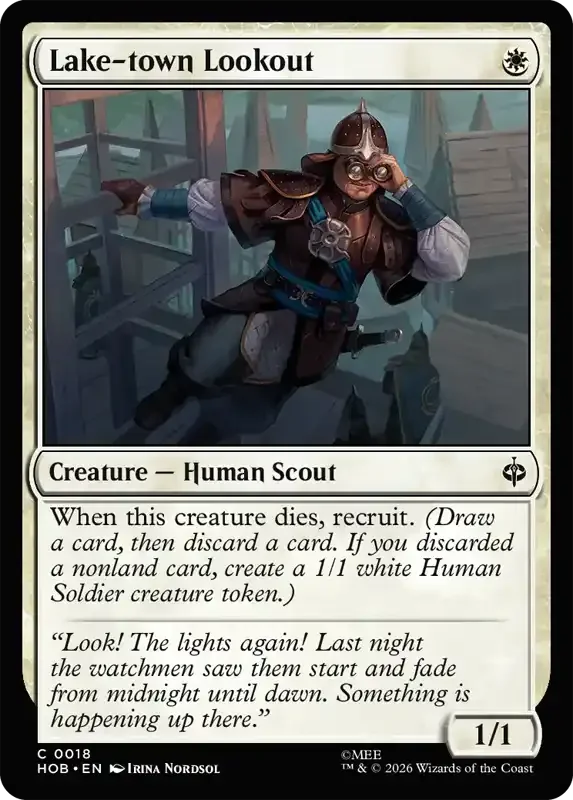 MTG Hobbit Set List - Lake-town Lookout