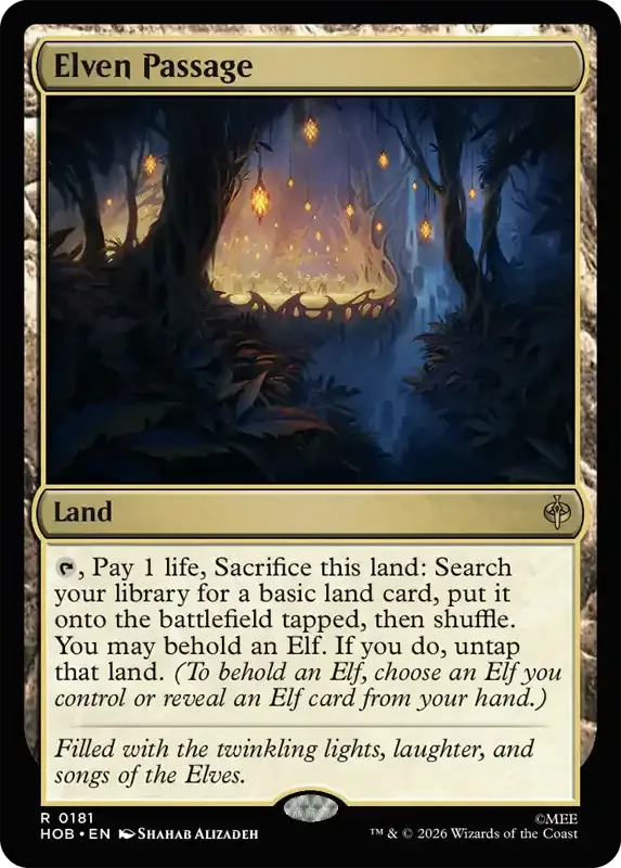 MTG Hobbit Set List - Elven Passage