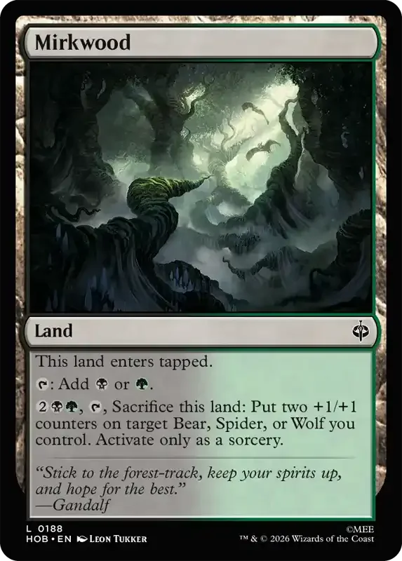 MTG Hobbit Set List - Mirkwood
