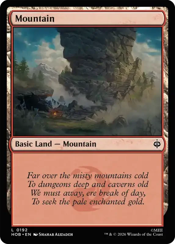 MTG Hobbit Set List - Mountain