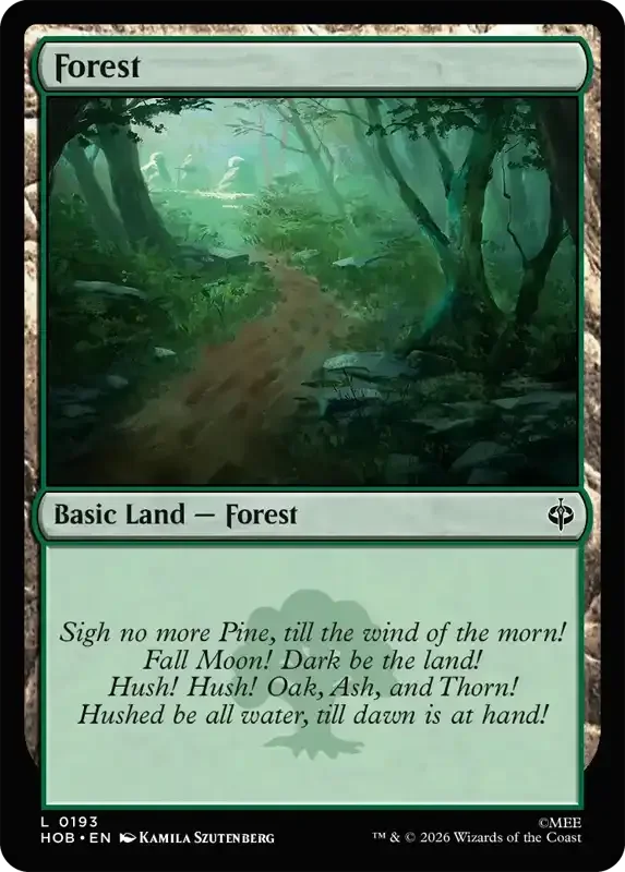 MTG Hobbit Set List - Forest