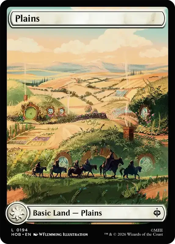 MTG Hobbit Set List - Plains (V2)