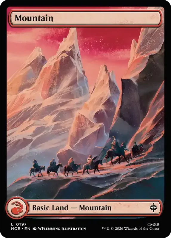MTG Hobbit Set List - Mountain (V2)