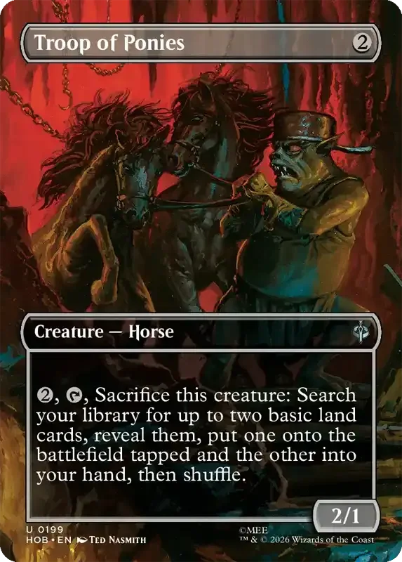 MTG Hobbit Set List - Troop of Ponies (V2)