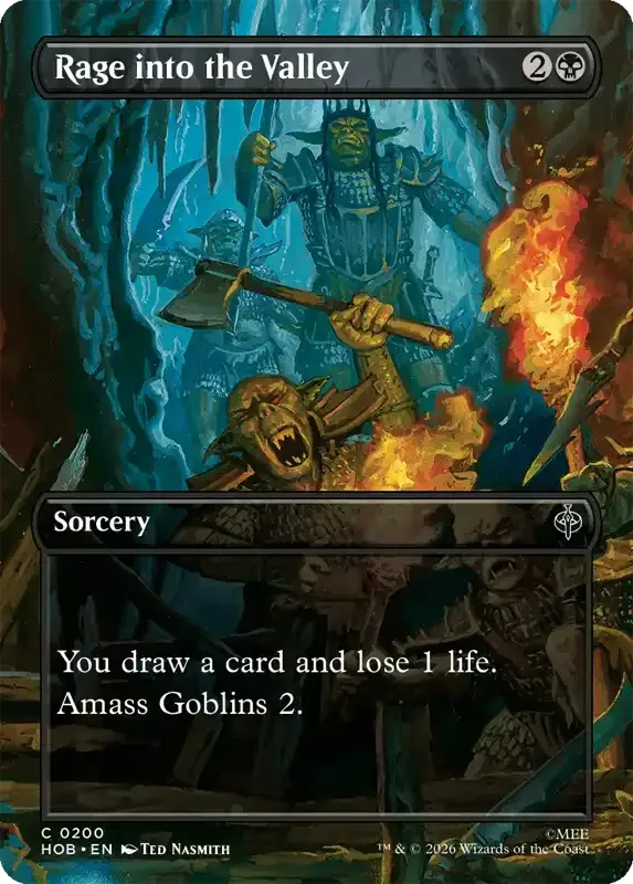 MTG Hobbit Set List - Rage into the Valley (V2)